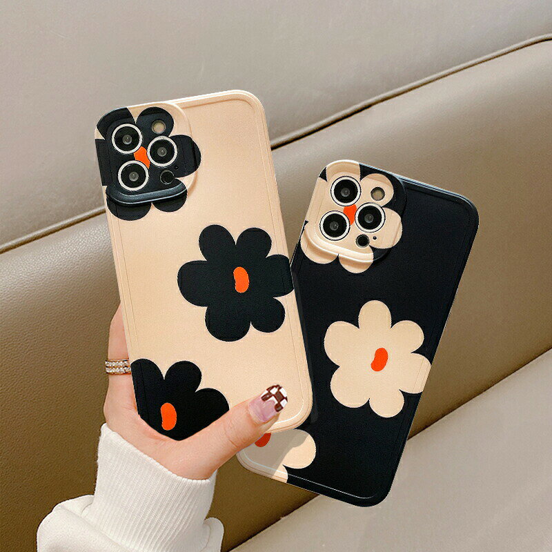 Rakuten - iPhone13ケース iPhone13Pro ケース iPhone13ProMax アイフォン13カバー iPhoneケース 韓国 かわいい 北欧風 花柄 フラワー モダン マット さらさら