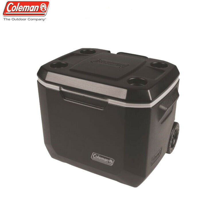 コールマン エクストリーム5 ホイールクーラー 50Qt (Coleman XTREME5 WHEELED COOLER) キャスター付 ブラック (Black) (3000005145)