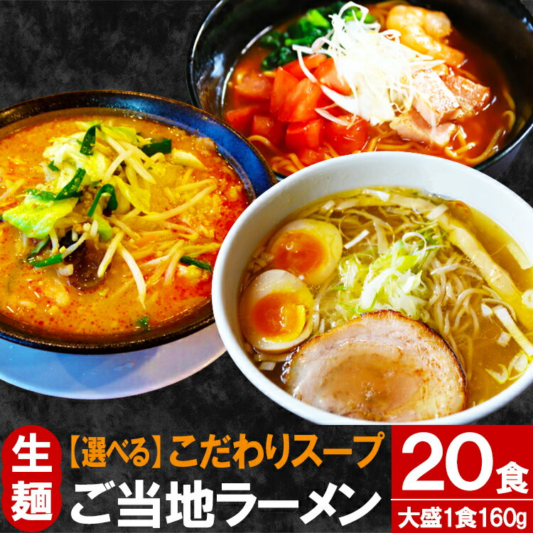 ラーメン 只見生らーめん 20食【こだわりスープ付】 送料無