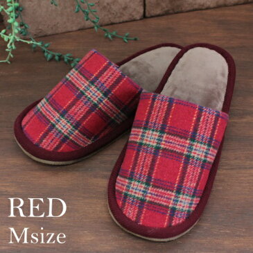 tweedcheck living slippers(ツウィードチェックリビングスリッパ)(M/Lサイズ)