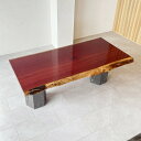 銘木屋 一枚板 テーブル ダイニングテーブル 応接用テーブル 会議用テーブル 商談テーブル カフェテーブル オフィス デスク インテリア おしゃれ 極上 パープ...