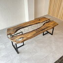 銘木屋 レジン 一枚板 テーブル ダイニングテーブル レジンテーブル 応接 会議 リビング おしゃれ 黒柿 柿 4人掛 4人用 サイズ オイル塗装 クラッシュカ...