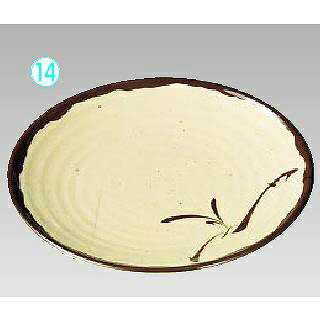 メラミン「織部」 丸皿 (中) OB-13【 おしゃれ 食器 テーブルウェア おしゃれな食器 可愛い 食器 おすすめ 和食器 おしゃれ 和食器 かわいい 食器 おしゃれな和食器 人気 和食器 モダン 和食器ブランド 】