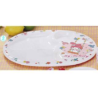 メラミンお子様食器「マイメロディ」 ランチ皿［大］ MC-31 【 メラミン食器 給食 介護 養護 施設 食堂 キッズ 食器 お子様用 子供向け ランチ 】 【 調理器具 厨房用品 厨房機器 プロ 愛用 】 【 ジュニア キッズ 】