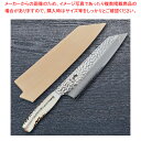 剣型牛刀 33層ダマスカス鹿柄 刃渡り:190mm