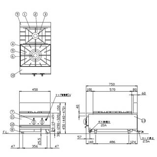 三菱 IHクッキングヒーター 関連部材【CS-GRILLGH】 ビルトイン型用グリルガード (サイドグリルタイプ)〔IB.F〕