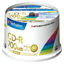 【まとめ買い10個セット品】 バーベイタムジャパン PC DATA用 CD-R SR80FP50V2 50枚(2)