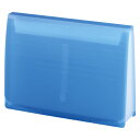 【まとめ買い10個セット品】 リヒトラブ AQUA DROPs エクスパンディングファイル A-5050-8 青 1冊