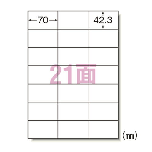 【まとめ買い10個セット品】 エーワン ラベルシール(プリンタ兼用) 75421 20枚