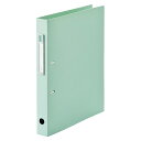 【まとめ買い10個セット品】 リヒトラブ noie-style D型リングファイル〈ツイストリング〉 F-7684-19 ライトグリーン 1冊