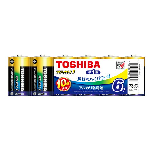 【マラソン期間限定!エントリーでポイント5倍!!】東芝 アルカリ乾電池アルカリ1 LR20AN 6MP 6本 【マラソン期間限定!エントリーでポイント5倍!!】東芝 アルカリ乾電池アルカリ1 LR20AN 6MP 6本