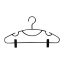 マラソン期間限定!\エントリーでポイント5倍!/【まとめ買い10個セット品】シンコハンガー ハンガー セットスリムクリップ3PBK 3本