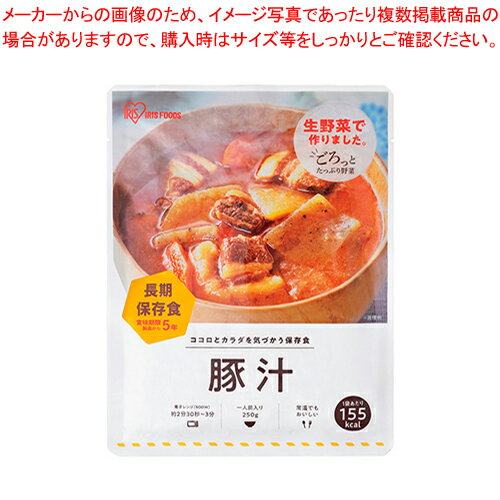【まとめ買い10個セット品】アイリスオーヤマ 防災用レトルトパウチ パウチ豚汁