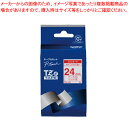 【まとめ買い10個セット品】TZテープ 24mm 白/赤字 TZE-252 シロ/アカ 1個