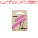 【まとめ買い10個セット品】Latecoテープ 12mm ピンクに黒文字 XB-12PK ピンク 1個