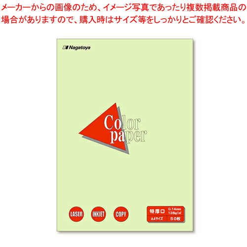 【まとめ買い10個セット品】カラーペーパーA4 特厚口 50枚 ナ-3406 ワカクサ 1冊