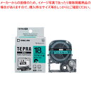 【まとめ買い10個セット品】テプラPROテープ マグネットテープ SJ18G ミドリ/クロ 1個