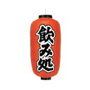 【6/4 20時から!エントリーでポイント5倍!!】提灯 9号長型(左右文字入れ) 飲み処 取り寄せ商品 送料別途品