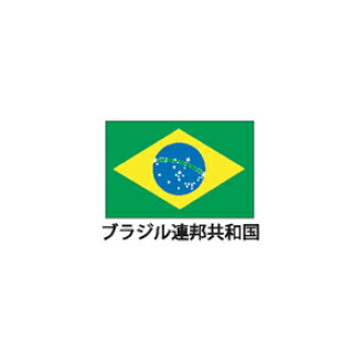旗(世界の卓上旗)　ブラジル連邦共和国　取り寄せ商品