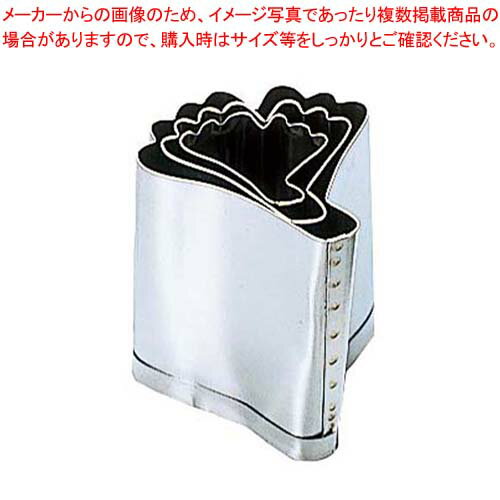 【まとめ買い10個セット品】 EBM 18-8 手造抜型 Bセット 銀杏 3Pcs(#1〜#3)