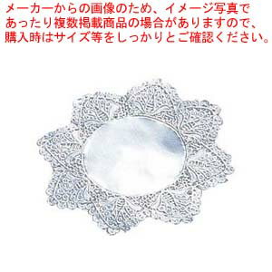 ドイリー レースペーパー 丸型 銀(500枚入)8号