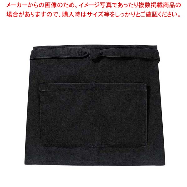 商品の仕様●外寸(mm)：前中心丈：35(cm) ●材質：ポリエステル65% 綿35% ●色：黒■● サイズフリー● 前まち付きポケット※商品画像はイメージです。複数掲載写真も、商品は単品販売です。予めご了承下さい。※商品の外観写真は、製造...