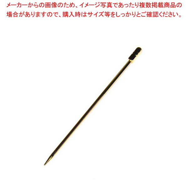【まとめ買い10個セット品】 18-8 金メッキ オードブルピン(6本入)角棒型