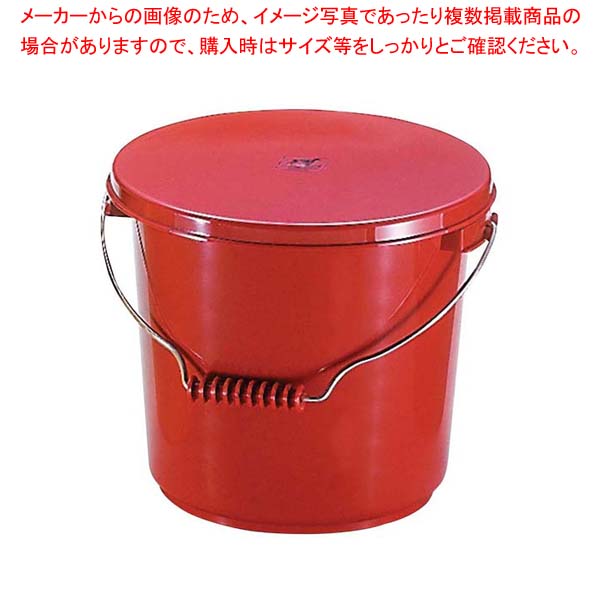 【まとめ買い10個セット品】 PPバケツ 10L PO-22A 本体 レッド(3.0)