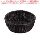 【まとめ買い10個セット品】 抗菌樹脂 丸型バスケット DS106 21型 ブラック(3)