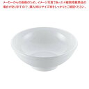 【まとめ買い10個セット品】 磁器 中華食器 白 丸玉渕丼 6.5寸