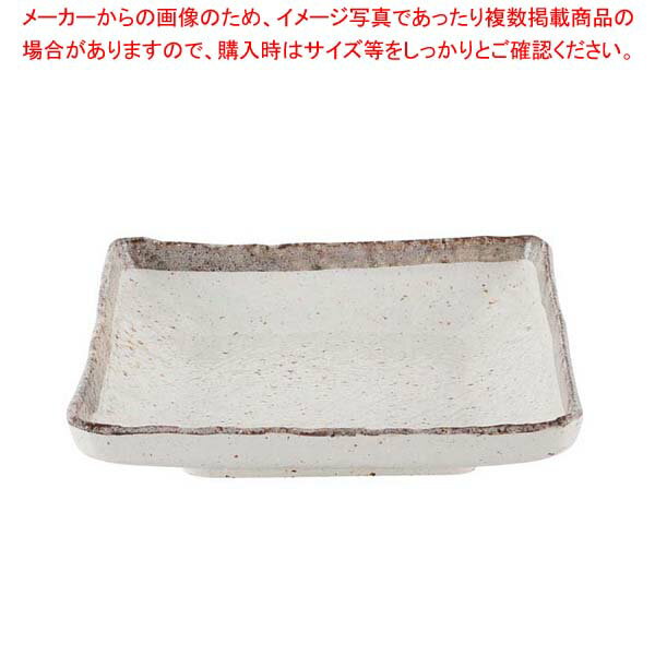 【まとめ買い10個セット品】 和食器コレクション 白唐津 深口正角皿