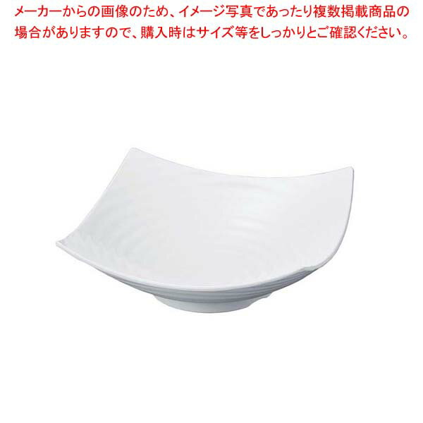Other Dishes - ニューホワイト ロクロ目四方上り盛鉢 32cm
