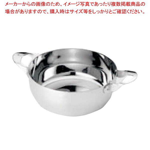 【まとめ買い10個セット品】MA 18-0 共柄 デンジ 両手鍋(目盛付)16cm【 両手鍋 IH IH対応 】