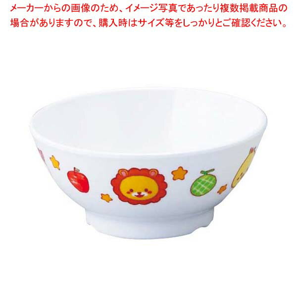【まとめ買い10個セット品】メラミン子供食器 みんなともだち。飯碗 YMB-1 アイボリー