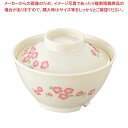 【まとめ買い10個セット品】メラミン食器 桃花(ももか)ごはん丼(蓋)小 MK-58B