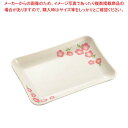 【まとめ買い10個セット品】メラミン食器 桃花(ももか)角皿(大)切立 MK-29