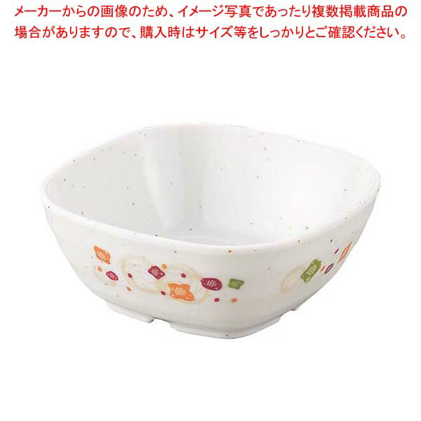 【まとめ買い10個セット品】メラミン食器 和華(ほのか)角小鉢(小)HO-51