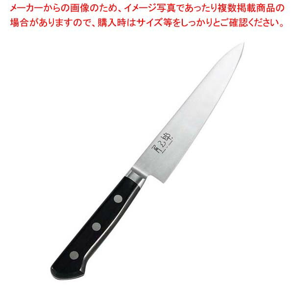 角三郎 ハイカーボン10A ツバ付パッカー柄 ペティ 12cm