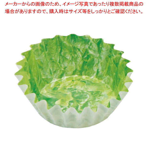 Plastic Cups - ベジカップ レタス柄(500枚入)丸型 5号深