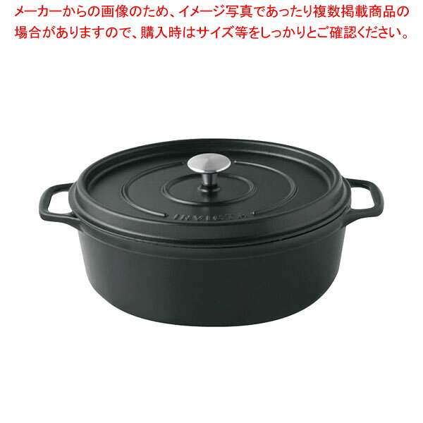 商品の仕様●外寸(mm):取手外径/347×底径/215●内寸(mm):φ270×深さ/105●重量(kg):4.1●容量(L):4.0●材質:本体・フタ/鋳物、取手/ステンレススチール●電磁調理器:200V●オーブン:可●食器乾燥機対応:可●しっかりと蒸気を閉じ込める蓋と、蓋の裏側についている突起が水蒸気をまんべんなく対留させるのでムラなく食材に熱を通します。●取っ手はステンレススチール製。(オーブン可)●INVICTA、鋳物ホーロー鍋に使用されている鋳鉄は、熱をムラなく均一に伝え、蓄熱性及び保温性に優れています。●鋳物ホーロー鍋は温度が上がると冷めにくい性質があり、弱火で低温調理を続けることで節電にもつながります。●INVICTA、鋳物ホーロー鍋はガスの直火、オーブンだけでなくIH(100V、200V)など様々な熱源に対応しています。(電子レンジはご使用になれません)●※インターネット等での販売はできません。※商品画像はイメージです。複数掲載写真も、商品は単品販売です。予めご了承下さい。※商品の外観写真は、製造時期により、実物とは細部が異なる場合がございます。予めご了承下さい。※色違い、寸法違いなども商品画像には含まれている事がございますが、全て別売です。ご購入の際は、必ず商品名及び商品の仕様内容をご確認下さい。※原則弊社では、お客様都合（※色違い、寸法違い、イメージ違い等）での返品交換はお断りしております。ご注文の際は、予めご了承下さい。