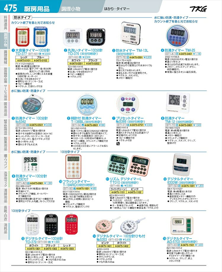 タイマー No 5366 100分計 プリセット式 ご注文で当日配送 100分計