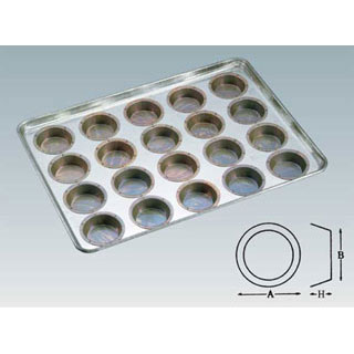 シリコン シリコーン加工ミニマンケ75型天板 20面【キッチン 業務用天板 天パン オーブン レンジ お菓子作り ケーキ作り オーブンレンジ 天板 業務用 オーブン ケーキ天板 クッキー 製菓板】