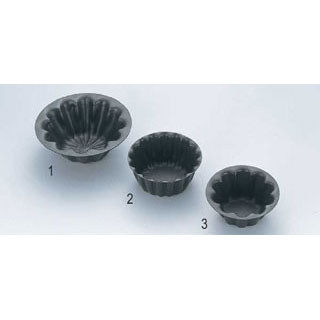 商品の仕様●材質：スチールに内外テフロン加工●サイズ：内径（mm） 高さ（mm） 80（43）×33●頁：0103●品番：12※商品画像はイメージです。複数掲載写真も、商品は単品販売です。予めご了承下さい。※商品の外観写真は、製造時期により、実物とは細部が異なる場合がございます。予めご了承下さい。製菓・製パン用品なら厨房卸問屋 名調にお任せください！厨房卸問屋 名調ではプロ業務用の製菓道具・製パン用品・製菓用の専門機器類、スイーツ販売に欠かせない各種消耗品をいつも格安・激安価格で通販しています。喫茶店・カフェ・ケーキ屋さんの器材・設備調達に、是非とも厨房卸問屋 名調をご用命くださいませ。ご家庭でもプロ専門の製菓道具を使って、1グレード上のお菓子作りを今まで以上に楽しんでみてはいかがでしょうか？デザート作りやケーキ作りが楽しくなること請け合いです。「〜に使う道具が無いか？」「欲しい商品があるが、商品名が分からない」など、ご不明な点はお気軽にお問い合わせください。お問い合わせ：info@meicho.ne.jp →お買い得な「まとめ買い10個セット」はこちら