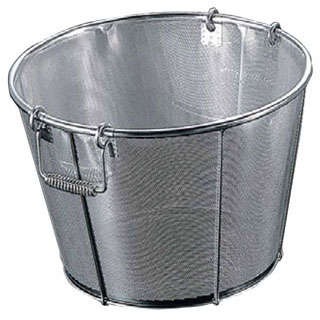 【 パンチング ザル 45cm 】【 BK パンチング醸造用米揚ザルAタイプ 45 穴径直径1mm 】 【 キッチン 厨房 ざる ザル 】