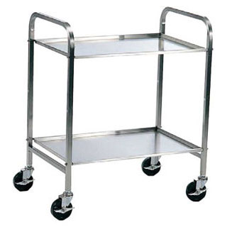 【 18-8エコノミーキッチンワゴン 2段 ENDO EC-02 ENDO 】【 厨房器具 製菓道具 おしゃれ 飲食店 】