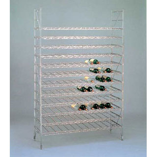 【 エレクターワインシェルフ［スタンダード］ W1220×H1870 】【 厨房器具 製菓道具 おしゃれ 飲食店 】