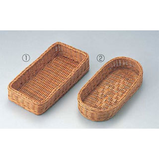 【まとめ買い10個セット品】【 籐ナイフ・フォークバスケット ［2］16-016 小判型 】【 厨房器具 製菓..