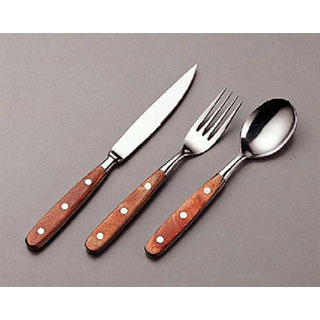 【まとめ買い10個セット品】＃70木柄直型 ステーキフォーク【 人気ステーキプレート 】【 業務用 ステーキフォーク すてーき 洋食ご飯 ステーキフォーク 食器 フランス料理 フォーク ステーキ食べる テーブルフォーク カトラリー おすすめ レストラン カトラリー 人気 】