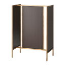 アンティークゴールド90両面 ダークブラウンパネル付き 61-553-42-3 【 システム什器 アンティークゴールド(AG) 本体 アンティークゴールド 中央...