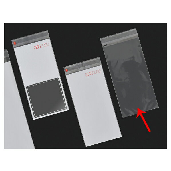 【まとめ買い10個セット品】 DM用ポリ封筒 長3型(透明) 100枚 61-335-17-3 【店舗什器 パネル ディスプ..